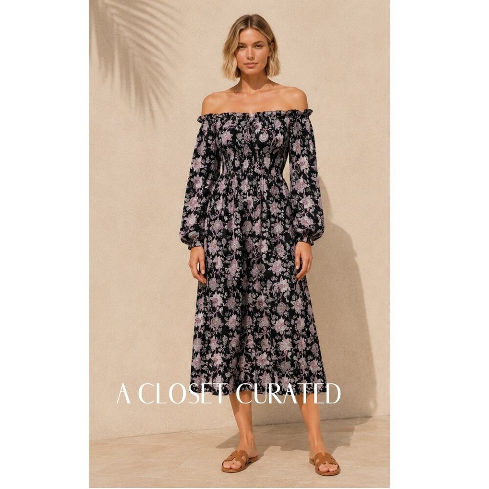Mille Catherine Maxi Dress XS Black NEW